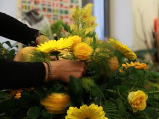 Bei der Wahl der Blumen sind den Floristinnen der Bundesgärtnerei keine Grenzen gesetzt.