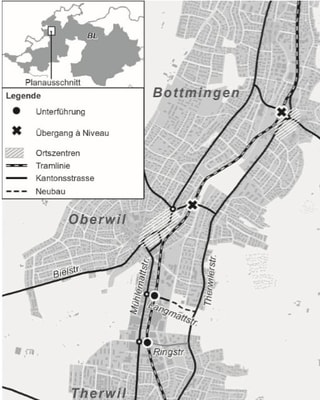 Übersichtskarte aus dem Abstimmungsbüchlein des Kantons. Übersichtskarte aus dem Abstimmungsbüchlein des Kantons.