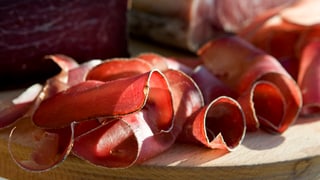 aufgeschnittenes Trockenfleisch