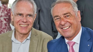 Adolf Ogi und Moritz Leuenberger. Adolf Ogi und Moritz Leuenberger.
