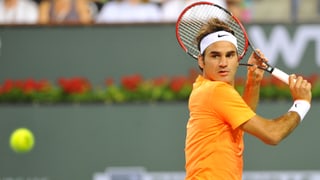 Roger Federer beim Tennisturnier in Indian Wells