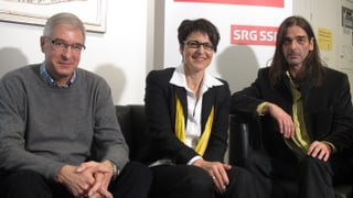 (v.l.n.r.) Paul Signer, FDP; Inge Schmid, SVP und Samuel Büechi, Grüne.