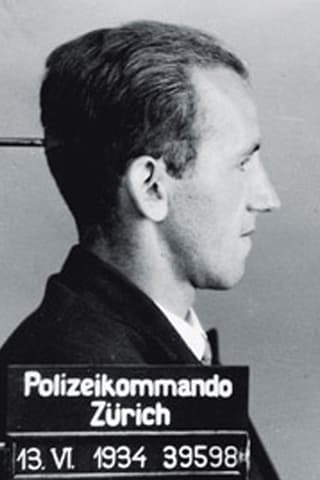 Hans Vollenweider, Polizeibild von 1934.