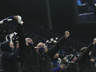 Fans der Tottenham Hotspurs. Fans der Tottenham Hotspurs.