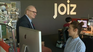 Kurt Schaad im Gespräch mit «Joiz»-Moderatorin Gülsha.