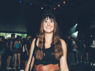 Frau am Openair St. Gallen
