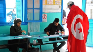 Wahlbüro in Tunis.