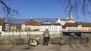 Blick auf die Aare in Solothurn