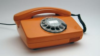 Ein Fernsprechtischapparat der deutschen Bundespost (1970er-Jahre).