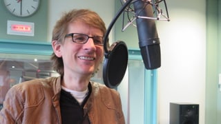 Tabeling im Radiostudio in Aarau beim Interview.