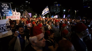 Proteste in Tel Aviv.