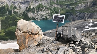 Messstation auf dem Berg. Messstation auf dem Berg.