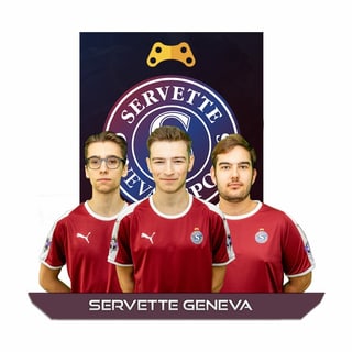 Team Servette Geneva mit Logo und Fotos