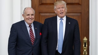 Rudy Giuliani und Donald Trump. Rudy Giuliani und Donald Trump.