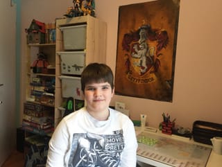 Ein Harry Potter Fan lacht