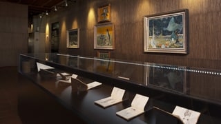 Ein Saal der Ausstellung im Landesmuseum.
