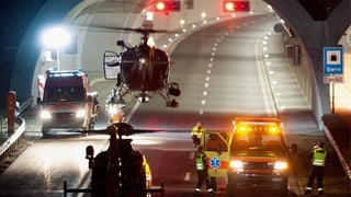 Tunneleingang von Siders beim Unfall.