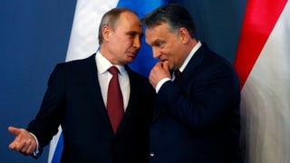 Putin und Orban. Putin und Orban.