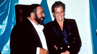 Luciano Pavarotti mit Lady Diana. Luciano Pavarotti mit Lady Diana.