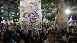 Proteste gegen Netanjahu in Tel Aviv.