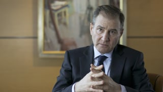 Glencore-CEO Ivan Glasenberg wird interviewt. Glencore-CEO Ivan Glasenberg wird interviewt.
