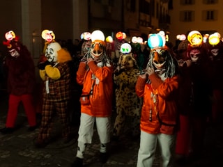 Fasnächtler mit Flöten