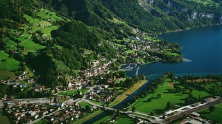 Amden und Weesen von oben