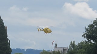 TCS-Helikopter in der Luft TCS-Helikopter in der Luft