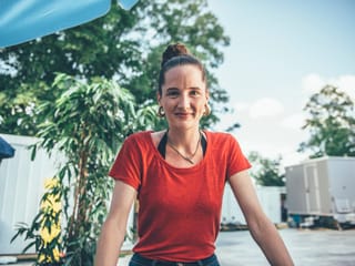 Eine gut aufgelegte Steff La Cheffe am Gurtenfestival 2018. Eine gut aufgelegte Steff La Cheffe am Gurtenfestival 2018.