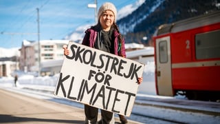 Greta Thunberg in Davos am WEF