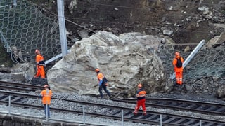 SBB, Felssturz. SBB, Felssturz.