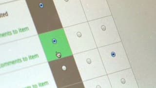 Abstimmungsinstrument auf einem Bildschirm