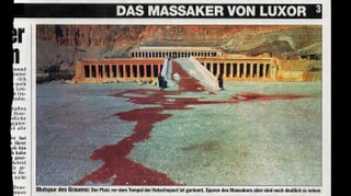 Das manipulierte Bild des Attentas von Luxor.