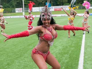 In den Pausen sorgte einebrasilianische Sambatruppe für die passende Unterhaltung. 