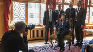 Die neue Solothurner Regierung posiert für die Fotografen