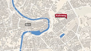 Lage des Kuhnwegs in Bern