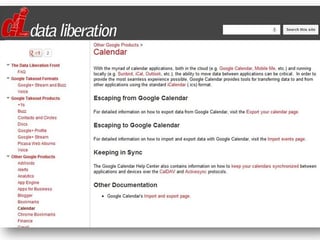 Data Liberation Front Data Liberation Front