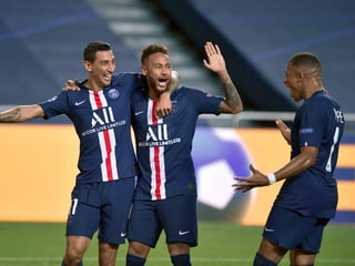 Angel Di Maria, Neymar und Killian Mbappé Angel Di Maria, Neymar und Killian Mbappé