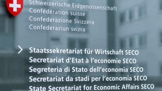 Schild des Seco