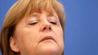 Porträt von Angela Merkel. Porträt von Angela Merkel.
