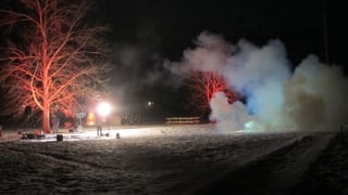 Impressionen von der Sprengaktion