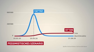 Grafik: Das pessimistische Szenario. Grafik: Das pessimistische Szenario.