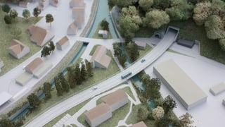 Modell einer Strasse mit Tunnel. Modell einer Strasse mit Tunnel.