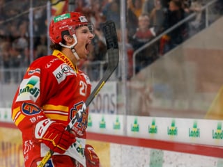 Die Chancen stehen gut, dass Yannick Rathgeb und Biel am Dienstag in der Champions Hockey League jubeln dürfen.