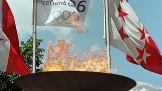 Olympisches Feuer, Walliser Flagge