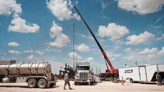 Fracking-Anlage der Firma Chevron Fracking-Anlage der Firma Chevron