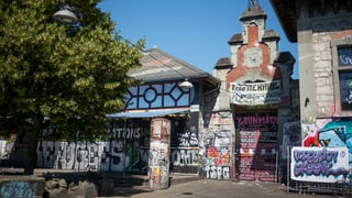 Totale auf die Berner Reitschule. Totale auf die Berner Reitschule.