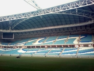 Das AL Janoub Stadium ausserhalb von Doha, einer der Austragungsstätte der WM.