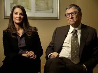 Bill Gates und seine Frau Melinda Gates. 