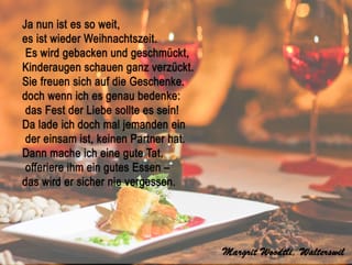 Menu mit zwei Weingläsern.